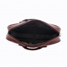 کیف چرم طبیعی اداری دستی و دوشی مدل آرسان زرشکی arsan