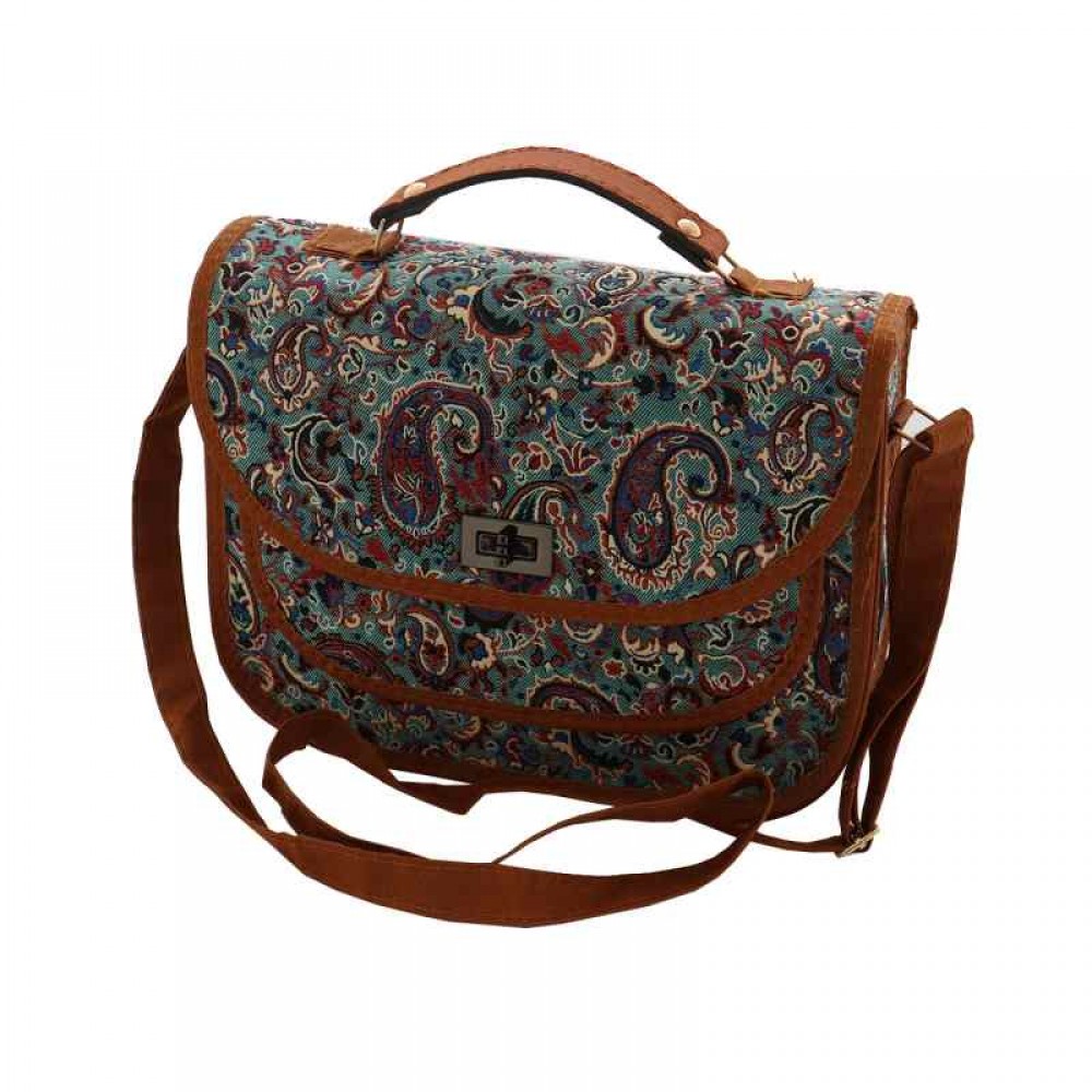 کیف سنتی زنانه دستی و دوشی مدل بنفشه banafshe
