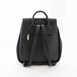 کوله پشتی چرم طبیعی مدل درسا مشکی