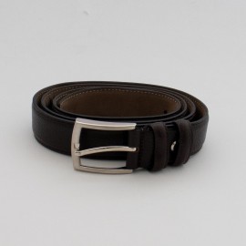 ست کیف و کمربند چرم طبیعی نوین مردانه قهوه‌ای