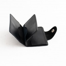 جاکارتی چرم طبیعی طرح فلوتر مشکی کد 141