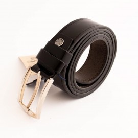 ست کیف و کمربند چرم طبیعی طرح نوپا مردانه مشکی کد 105