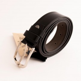 ست کیف و کمربند چرم طبیعی طرح نوپا مردانه مشکی کد 106