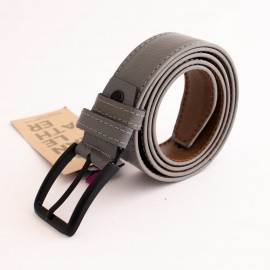 ست کیف و کمربند چرم طبیعی طرح فلوتر مردانه طوسی سه تکه کد 111