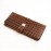 کیف چک چرم طبیعی طرح کروکودیل مردانه عسلی کد 203
