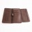 کیف چک چرم طبیعی طرح کروکودیل مردانه قهوه ای کد 202