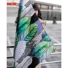 روسری طرح دار مدل برگ