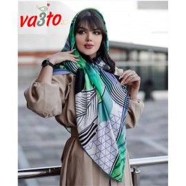 روسری طرح دار مدل برگ