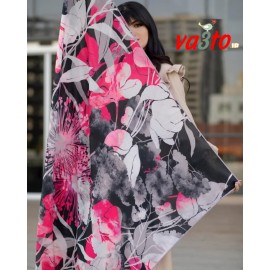 روسری طرح دار مدل گلدار