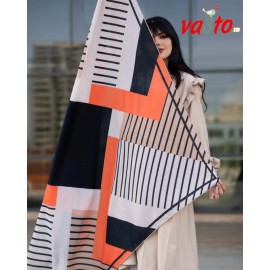 روسری طرح دار مدل خط دار