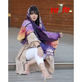 روسری طرح دار مدل پر طاووس