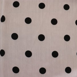 روسری طرح دار مدل توپی سفید