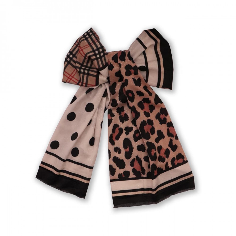 شال طرح دار مدل خالخالی