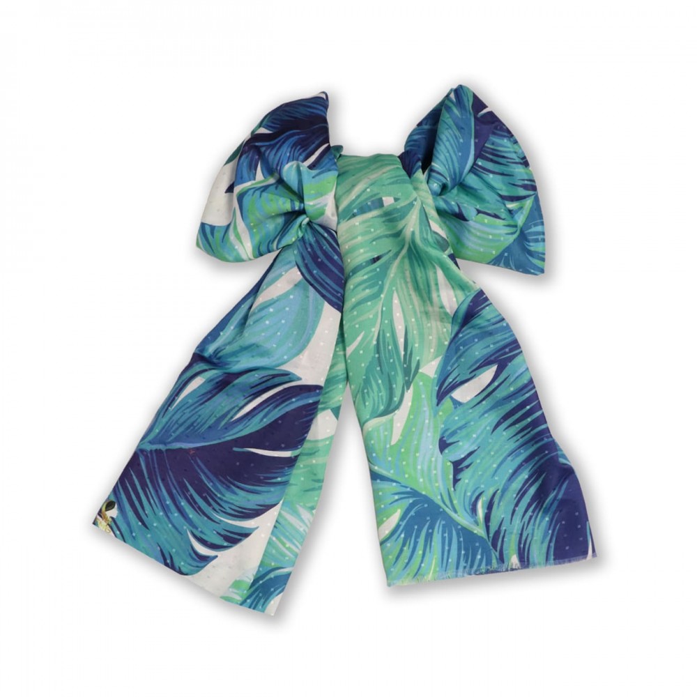 شال طرح دار مدل برگ