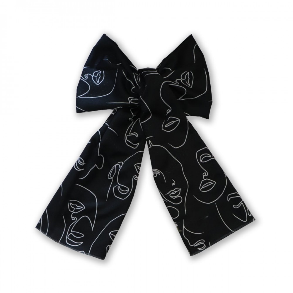 شال طرح دار مدل چهره