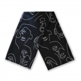 شال طرح دار مدل چهره