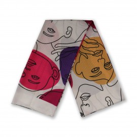 شال طرح دار مدل چهره رنگی