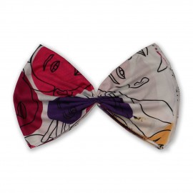 شال طرح دار مدل چهره رنگی