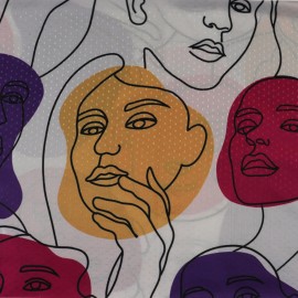 شال طرح دار مدل چهره رنگی