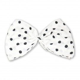 شال طرح دار مدل توپی سفید